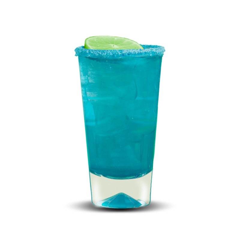 Coctel Blue Pulse. Johnnie Walker Red Label en EDC