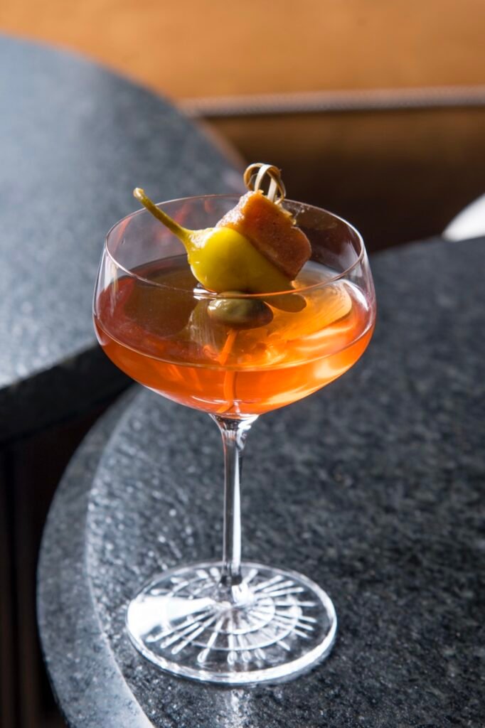 Coctel Le Monde. Mezcal Descartes